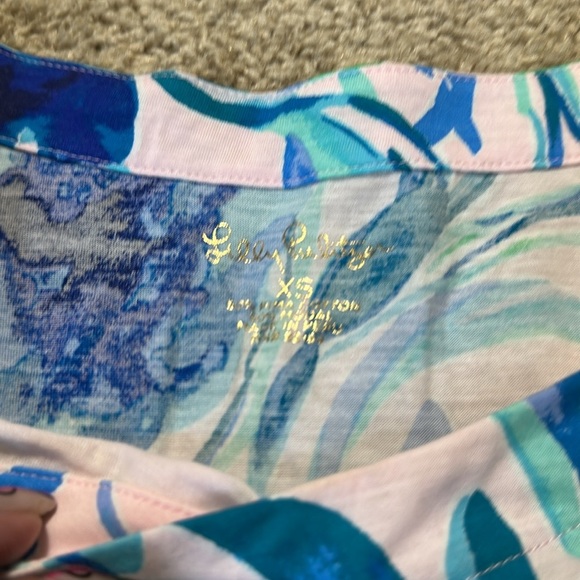 Lilly Pulitzer Lula Top in Pink Tropics Size XS - Picture 4 of 4